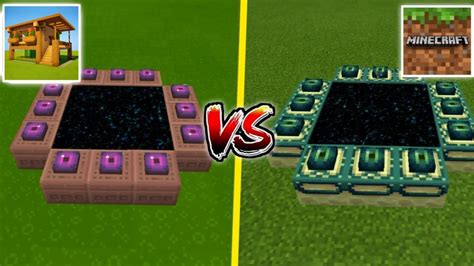 Block Crazy Robo World PORTALS VS Minecraft PE PORTALS YouTube