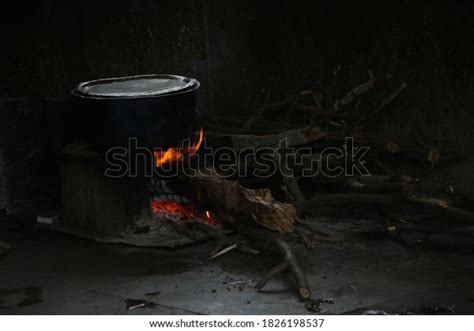 Indian Traditional Chulha Which Operates On Stock Photo 1826198537