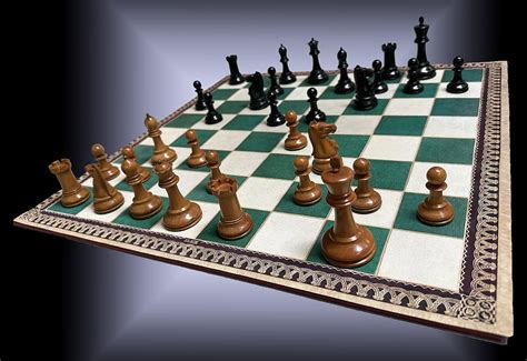 Jaques Marshall Tournament Chessmen ChessAntiques