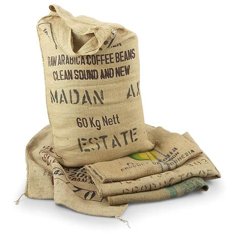 5 Used Burlap Sacks - 158397, Tactical Accessories at Sportsman's Guide