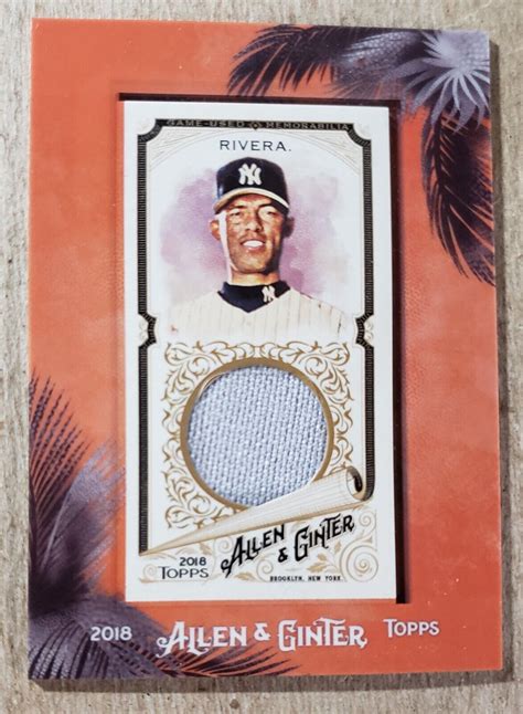 Topps Allen Ginter Mini Framed Mariano Rivera Jersey Relic