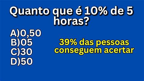 39 Das Pessoas Conseguem Acertar Quiz De Conhecimentos Gerais YouTube