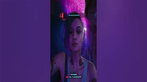 V Almost Passes Out At Judy S Apartment Cyberpunk 2077 Youtube