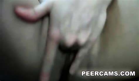 Busty Brunette Babe Fingering Herself On Web Cam