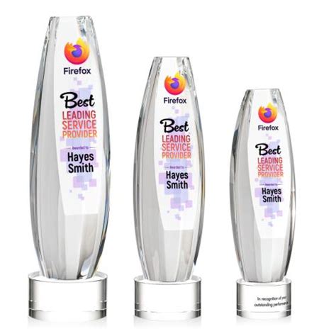 Awards And Plaques Hoover Full Color On Round Base Clear Towers Crys