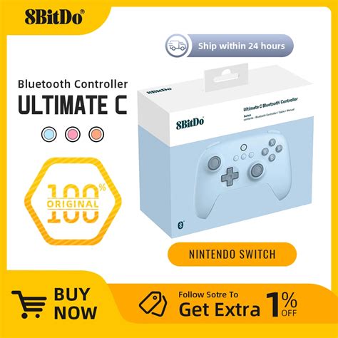 Bitdo Ultimate C Gamepad Sem Fio Bluetooth Alps Joystick Controlador