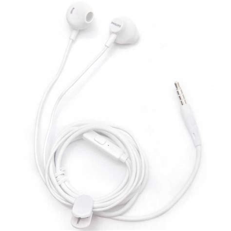 Fone De Ouvido Intra Auricular C Fio Branco Taue Wt Philips Na