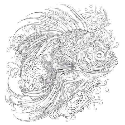 Detailed Fish Coloring Pages | Coloring Pages Mimi Panda