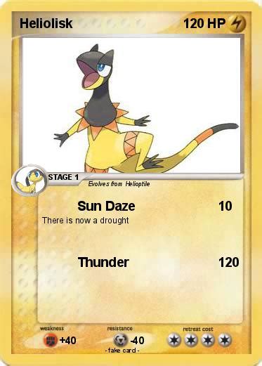 Pokémon Heliolisk 3 3 - Sun Daze - My Pokemon Card