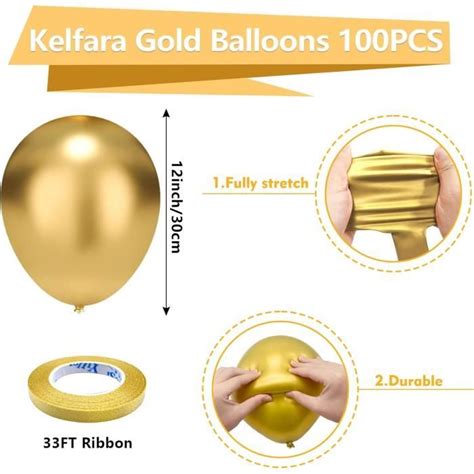 Ballon Dor Ballons Or M Talliques Pi Ces Pouces Ballons De