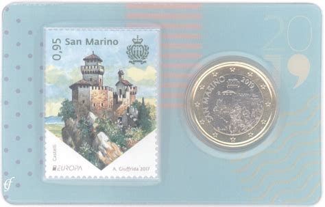 San Marino Coincard With Euro Eurofischer