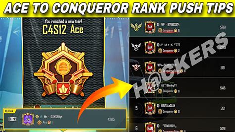 MR OXYGEN YT ACE TO CONQUEROR RANK PUSH STRATEGY DUO CONQUEROR RANK