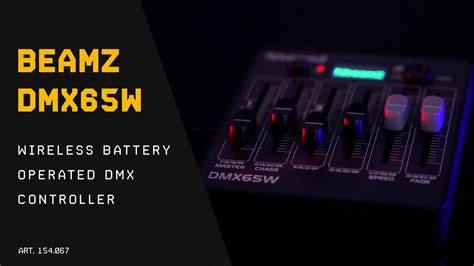 BeamZ DMX65W Wireless Battery Operated DMX Controller 154 067 YouTube