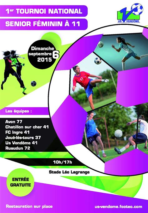 Actualit Tournoi F Minin Club Football Us Vend Me Football Footeo