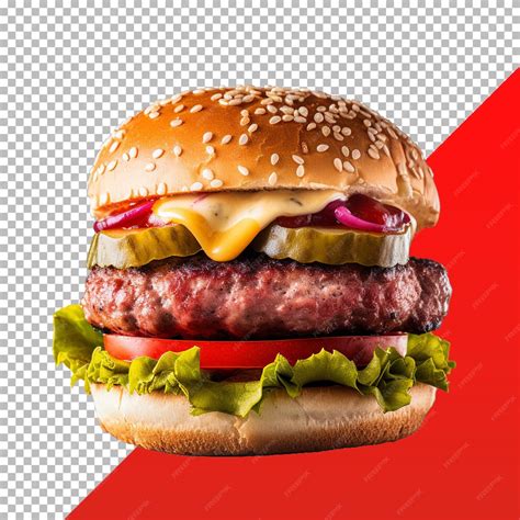 Premium PSD | Burger isolated no background