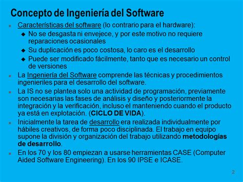 Introducción a la Ingeniería de Software Presentación Powerpoint