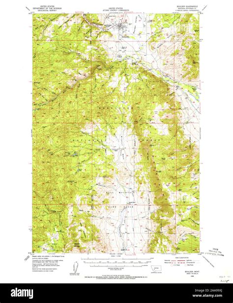 Map of boulder montana hi-res stock photography and images - Alamy