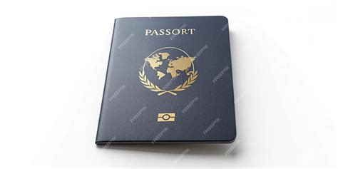 Passport Cover Mockup On Isolated White Background 3d Illustration