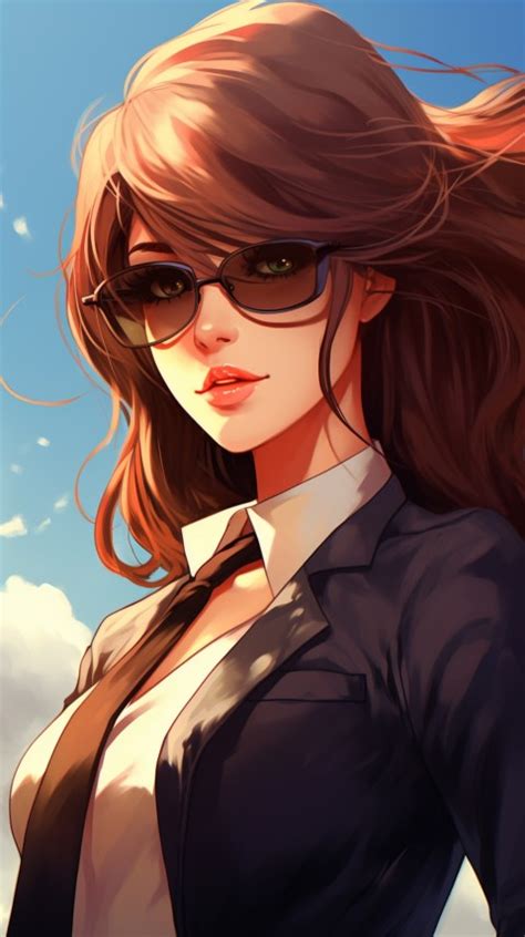 Cute Anime Office Work Girl (68) Wallpaper , Images and Photos