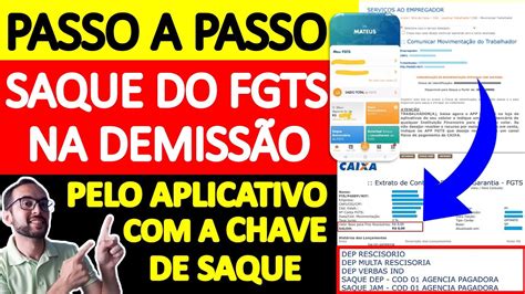 PASSO A PASSO DE COMO SACAR O FGTS DA RESCISÃO E A MULTA DO FGTS ONLINE