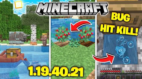 🔥 Minecraft Pe 1 19 40 21 Beta Hit Kill Das Bolhas Paridade Do