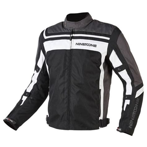 Campera Moto Cordura Nine To One Fuse Evo Negro Blanco TALLE 2XL