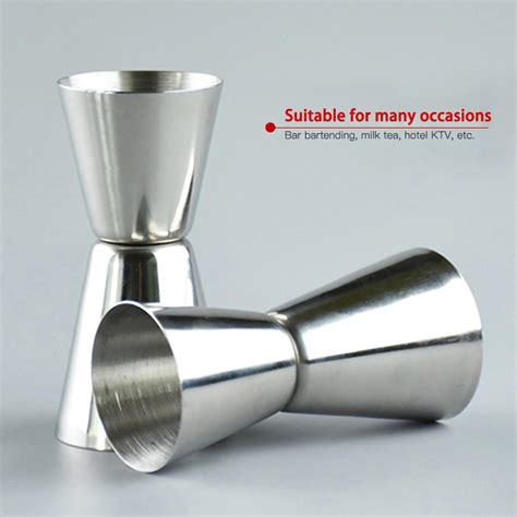 15 30ml Double Sided Cocktail Liquor Stainless Steel Measuring Cup 0 5oz 1oz Bartender Drink