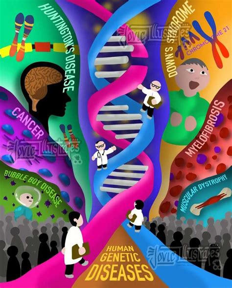 An Image Of The Human Geneticic Diseases And Their Functions In Life