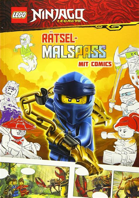 LEGO NINJAGO Rätselmalspaß mit Comics Ameet Verlag Amazon de Bücher