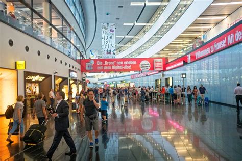 Vienna Airport Departure Arrival Hall Editorial Photography Image