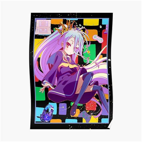 Shiro No Game No Life No Gemu No Raifu Color Block Anime Design