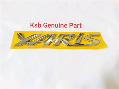 Jual Emblem Logo Tulisan Yaris Bagasi Belakang Ori Original Toyota Di