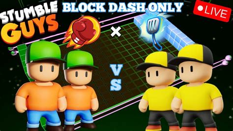 Live Stumble Guys War Skin Mr Stumble Vs Stumble James In Block Dash