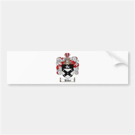 BAKER FAMILY CREST - BAKER COAT OF ARMS BUMPER STICKER | Zazzle