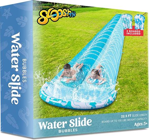 22 5ft Double Water Slide Heavy Duty Lawn Water Slide With Sprinkler