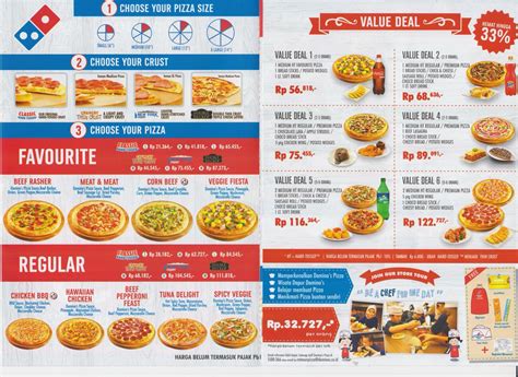 Domino S Menu Pdf Printable