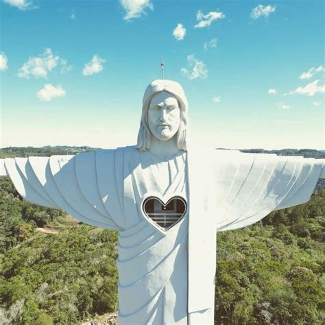 O Cristo Protetor de Encantado é o Maior Cristo do Brasil Blog Canela RS