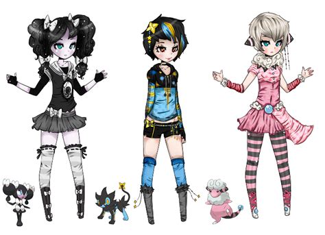 Pokemon Gijinka Adopts Closed By Hansel Soho On Deviantart Gothorita