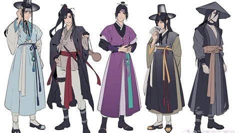 魔道祖师：当众人穿上了韩国韩服，当真是长得帅穿什么都好看！ 哔哩哔哩