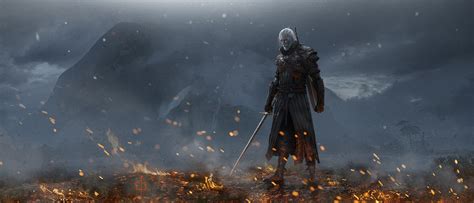 2520x1080 Geralt Of Rivia White Hair The Witcher 3 Wild Hunt