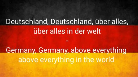 National Anthem Of Germany Das Deutschlandlied Lyrics Translation Youtube