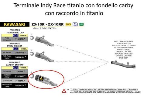 Scarichi E Terminali Arrow Terminale Con Raccordo Kawasaki Zx R