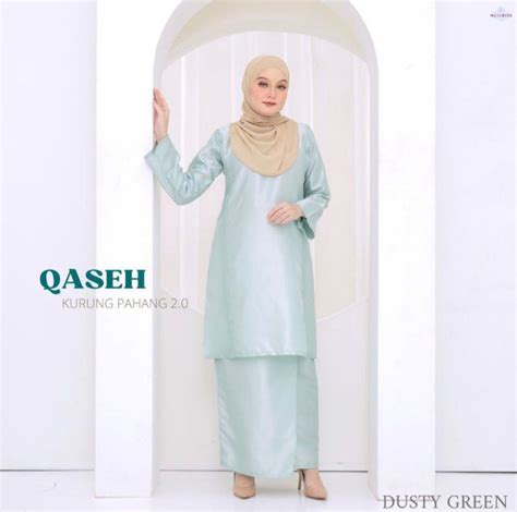 Kurung Pahang Shantung Silk Women S Fashion Muslimah Fashion Baju