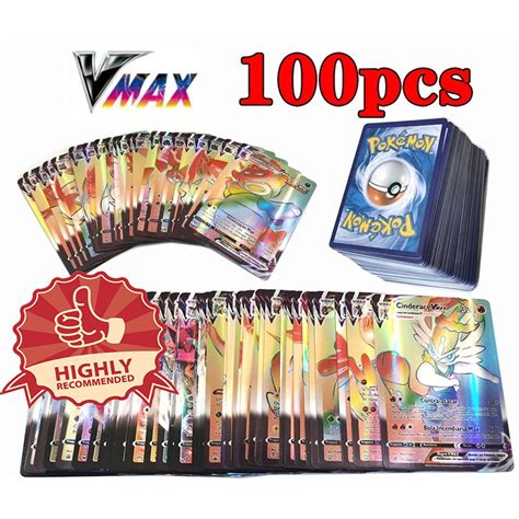 100pcs New Pokémon Cards Vmax Charizard Pikachu Carte Pokémon Game