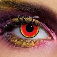 Red Vampire Contact Lenses, use with your scary Vampire costume.