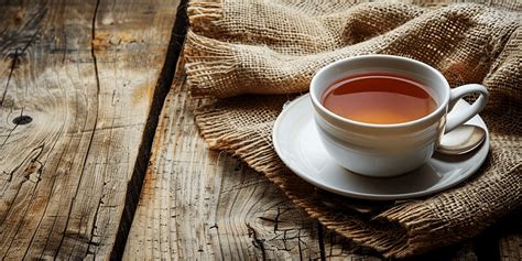 Steaming Cup Of Tea A Moment Relaxation Hot With Aromatic Steam Rising