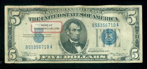 1934 Five Dollar Silver Certificate (1517693)