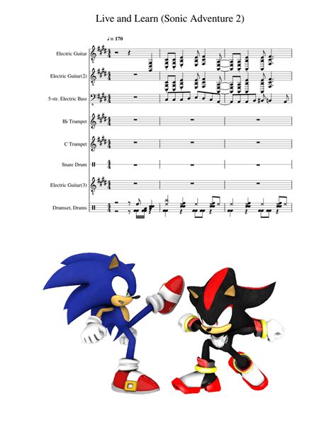 Live And Learn Sonic Adventure 2 Sheet Music For Trumpet Other Brass