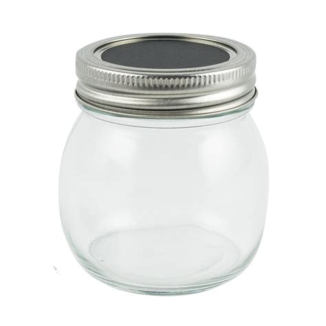 Wholesale Glass Jar W Silver Lid 10oz