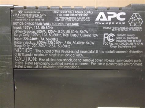 APC Back-UPS RS 800 UPS Battery Backup BR800BLK 800VA | eBay